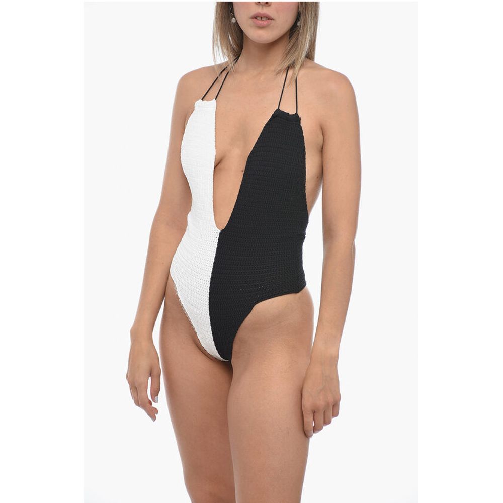 Elou Two-Tone Crochet TAYA One Piece Swimsuit
