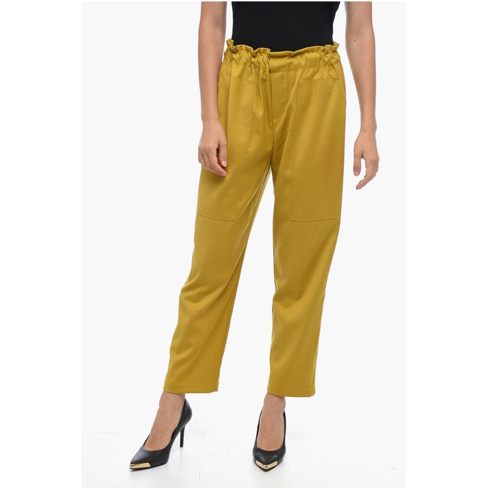Edra High Waisted Slim Fit Pants