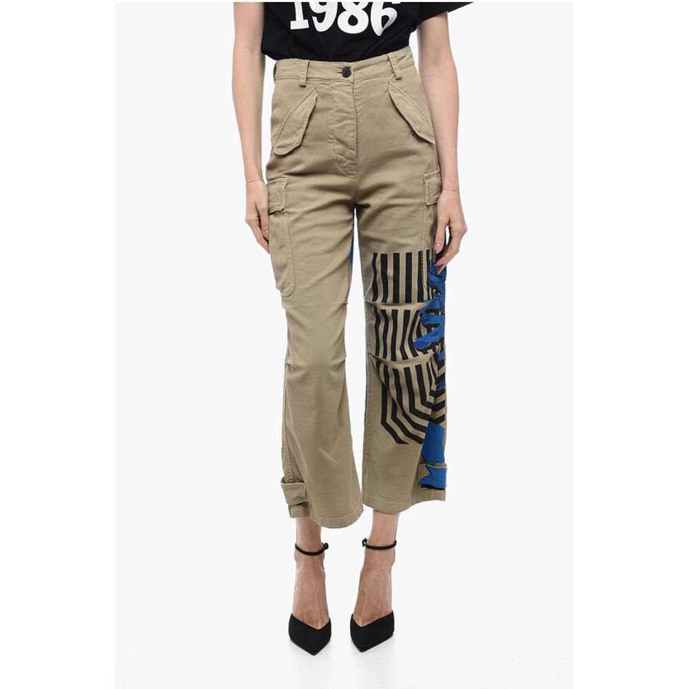 Dior Cargo Pants with FLOWER POP Pattern