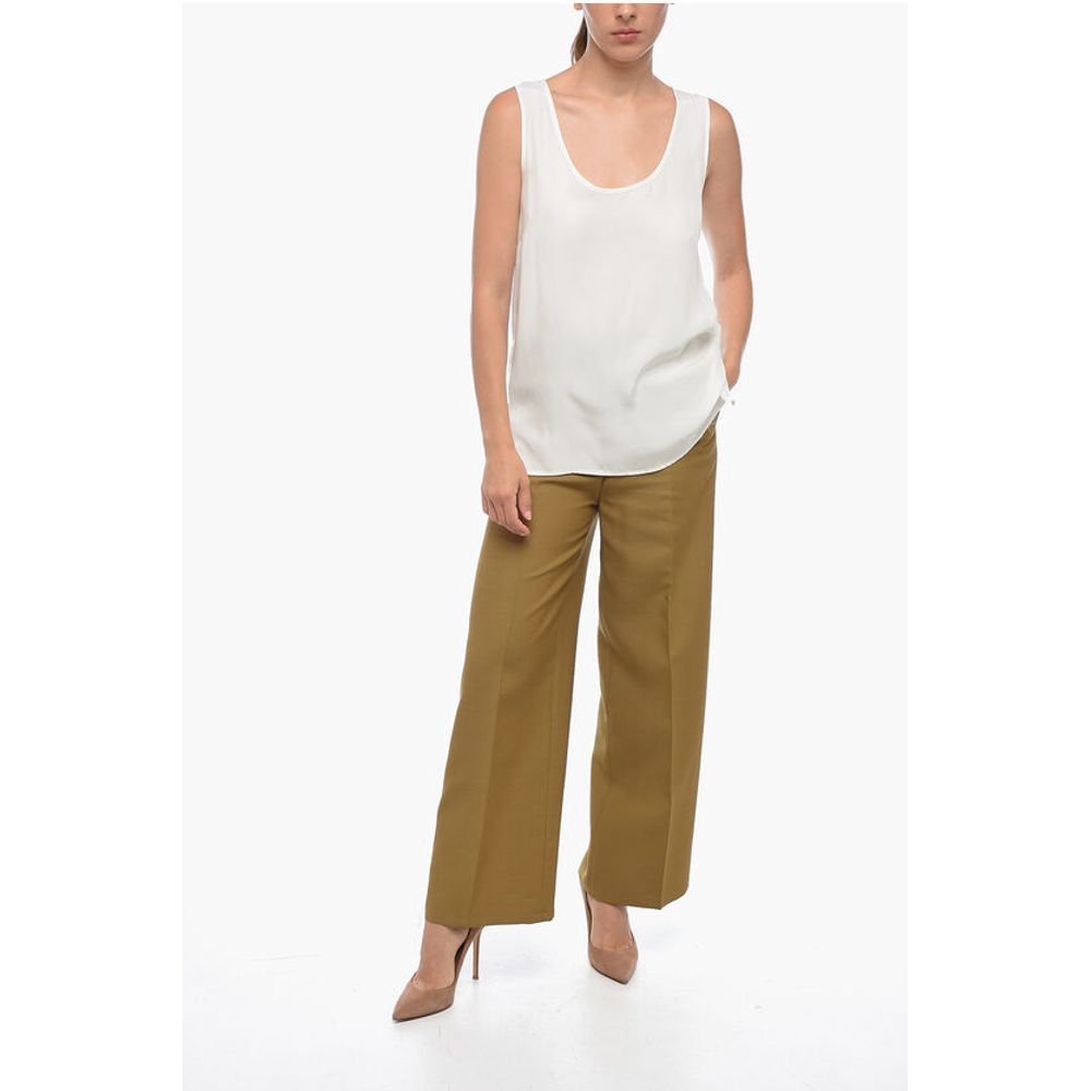 Parosh Silk Relaxed-fit Tank Top