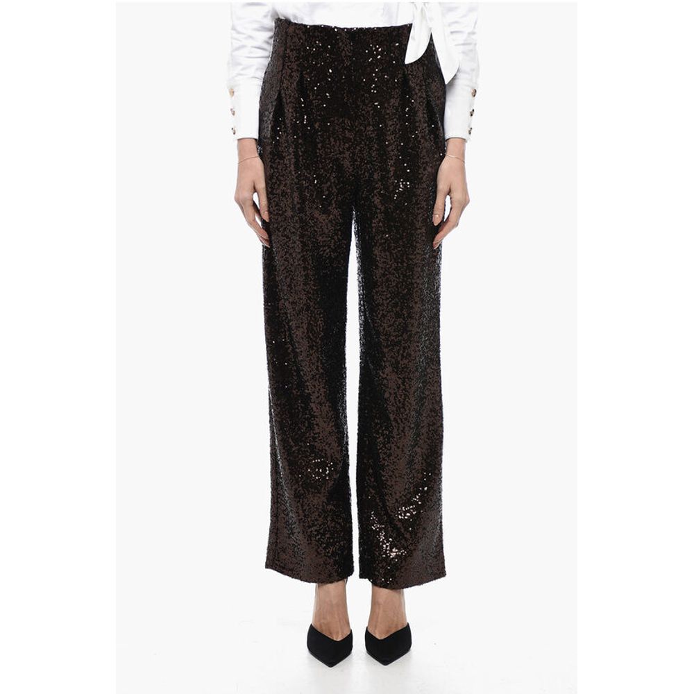 In The Mood For Love Sequined CLYDE Pants with Wide Leg