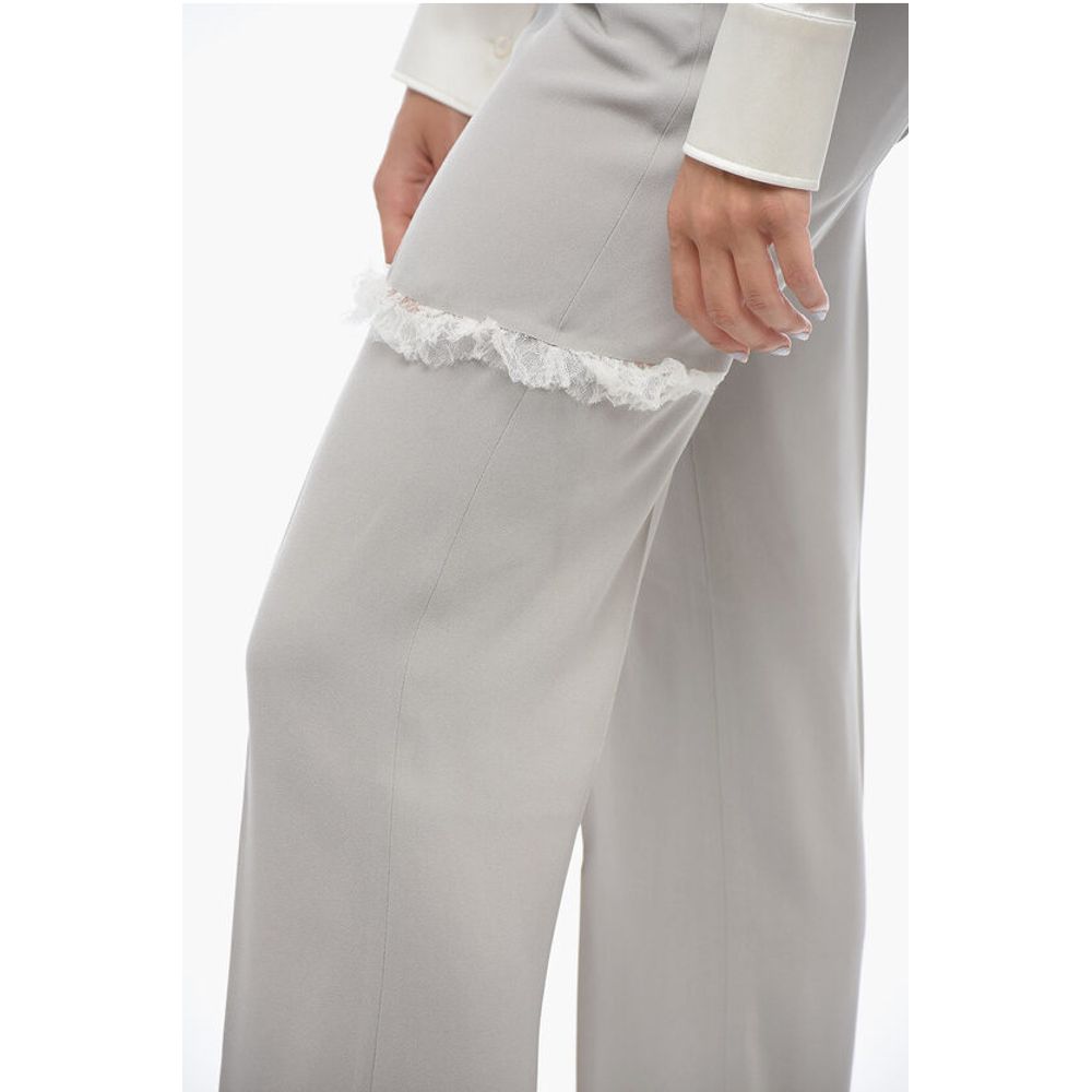 Undercover 4 Pocket Cut-out Pants with Lace Details