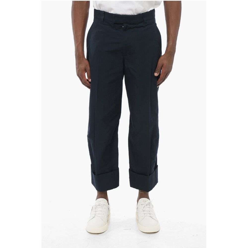Bottega Veneta Cotton Chinos Pants with Cuffs