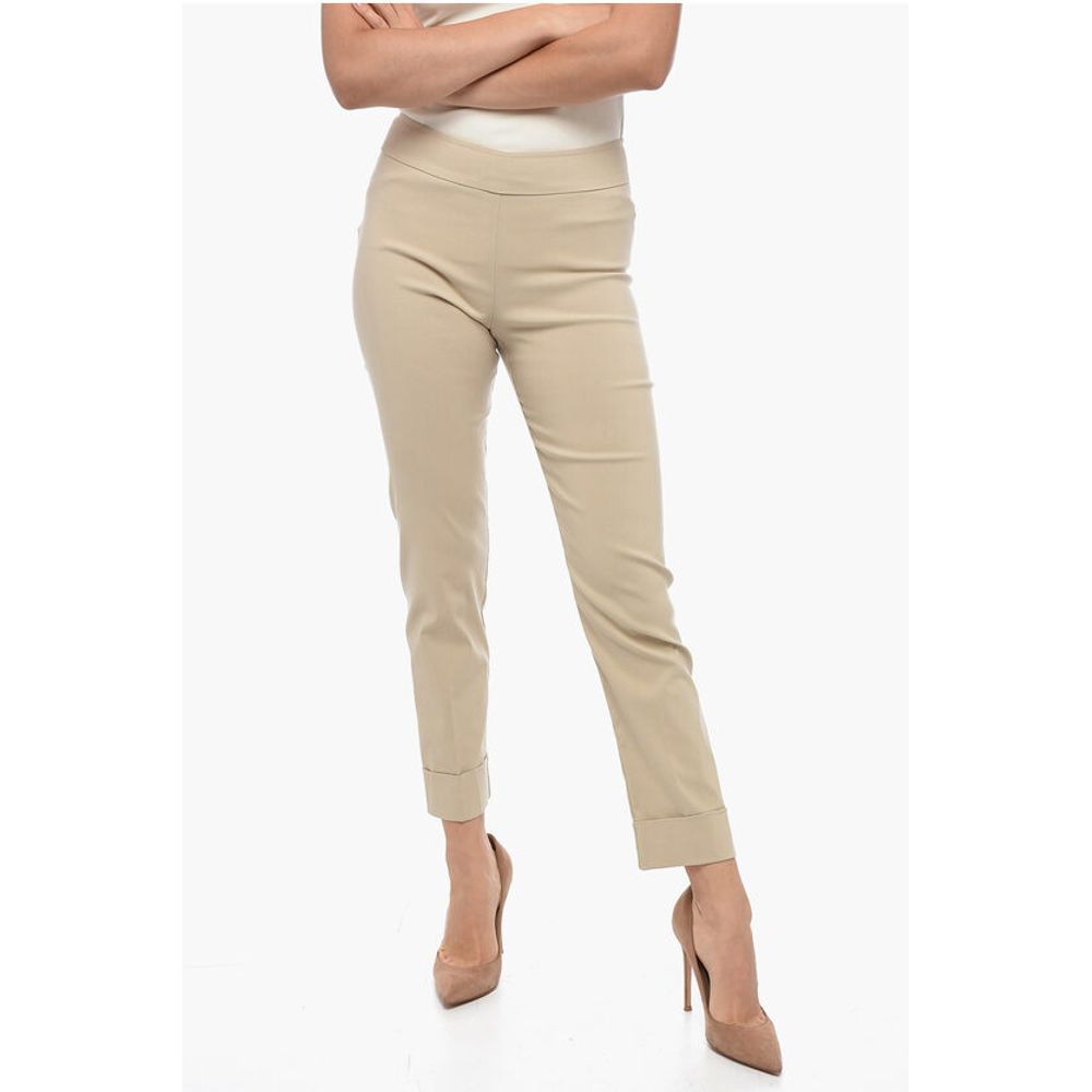 Avenue Montaigne Skinny FRANCO Pants with Turn-up Hems