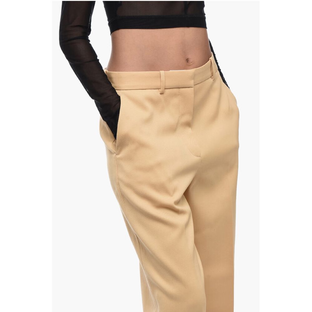 Lanvin Wool Wide-leg Pants with Pleats