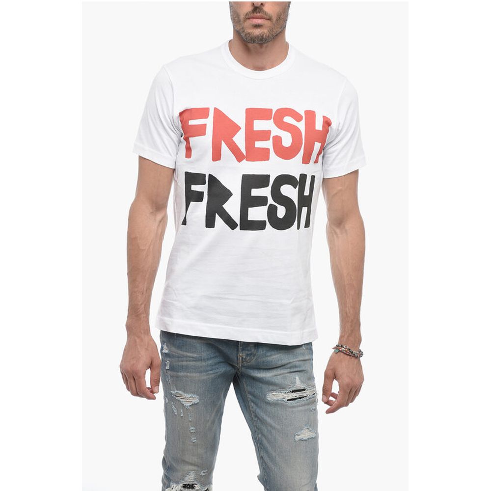 Comme Des Garçons SHIRT Front Printed FRESH Crew-neck T-Shirt
