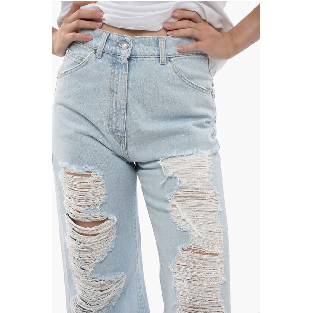 MSGM Boyfriend Fit Distressed Denims 28cm