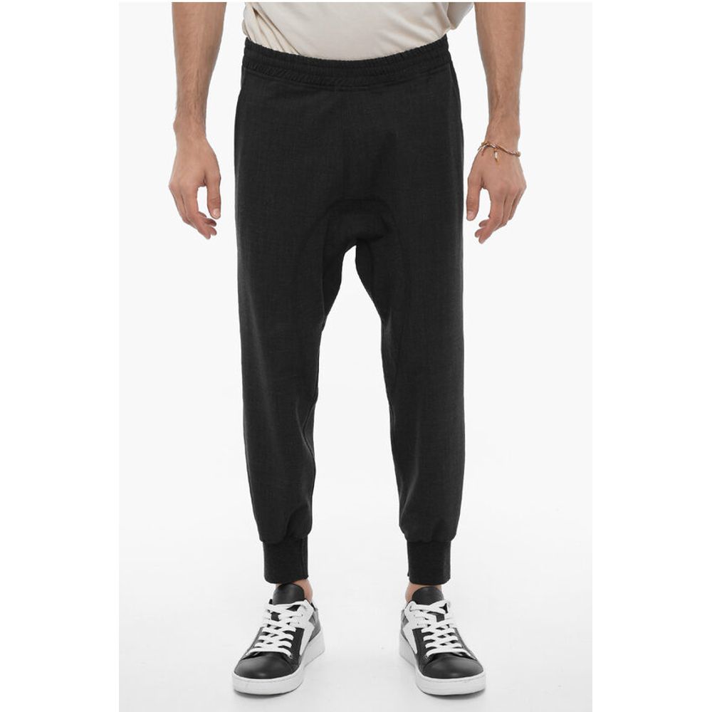 Neil Barrett Slouch Fit CHARLIE Casual Pants with Drawstring Waist