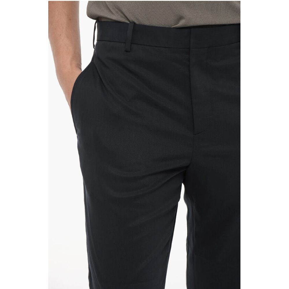 Neil Barrett Cropped Fit Chinos Pants with Zipped Hem