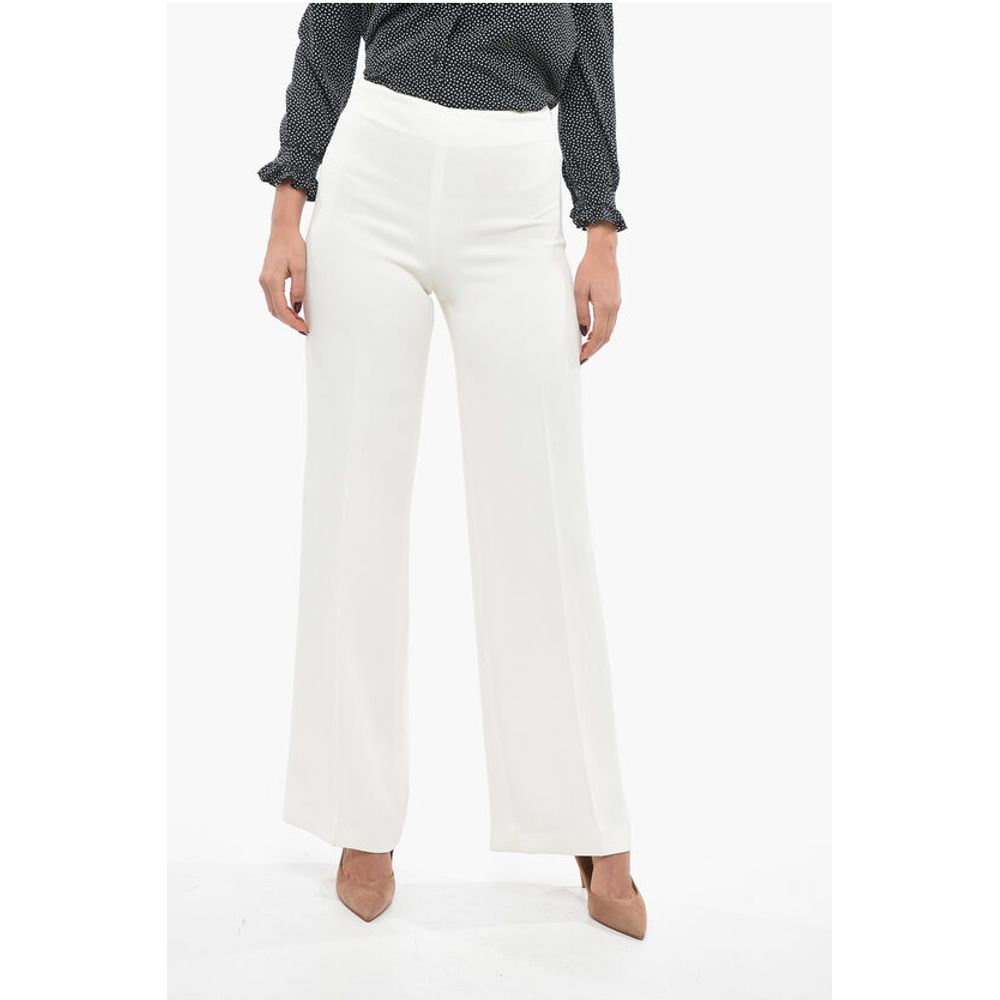 Stella McCartney Stretch Viscose Palazzo Pants with Hidden Closure