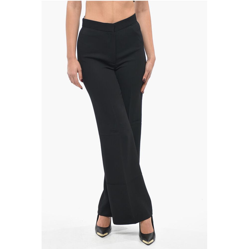 Stella McCartney Stretch Viscose Palazzo Pants with Hidden Closure