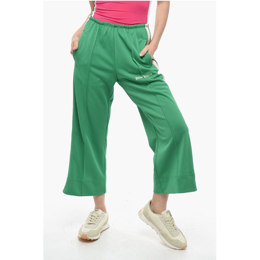 Palm Angels Track Flared Pants with contrasting side bands