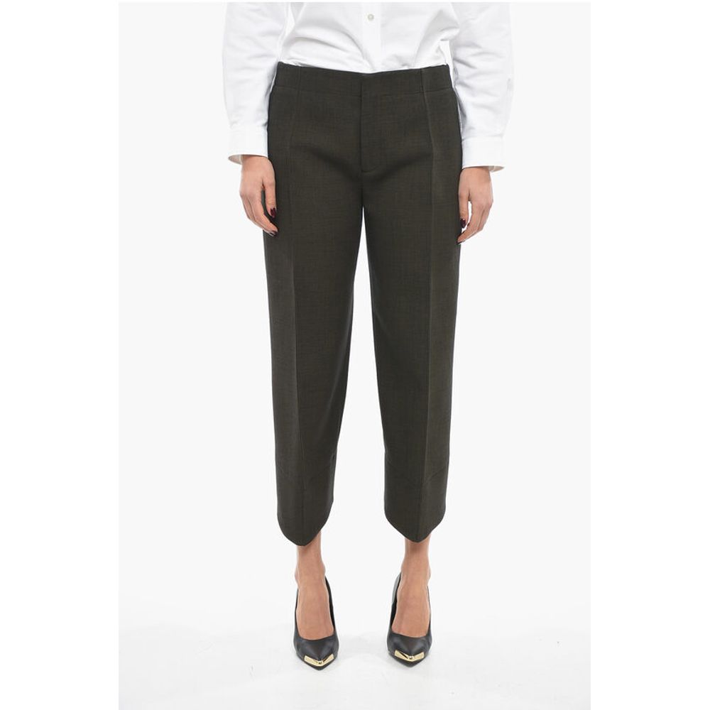 Bottega Veneta Cotton Blend Cropped Pants