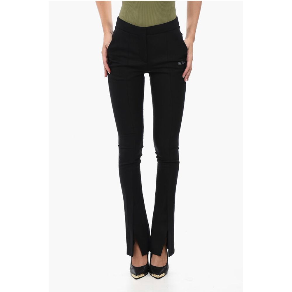Off-White Flare Fit CORPORATE Pants WIth Bottom Slits