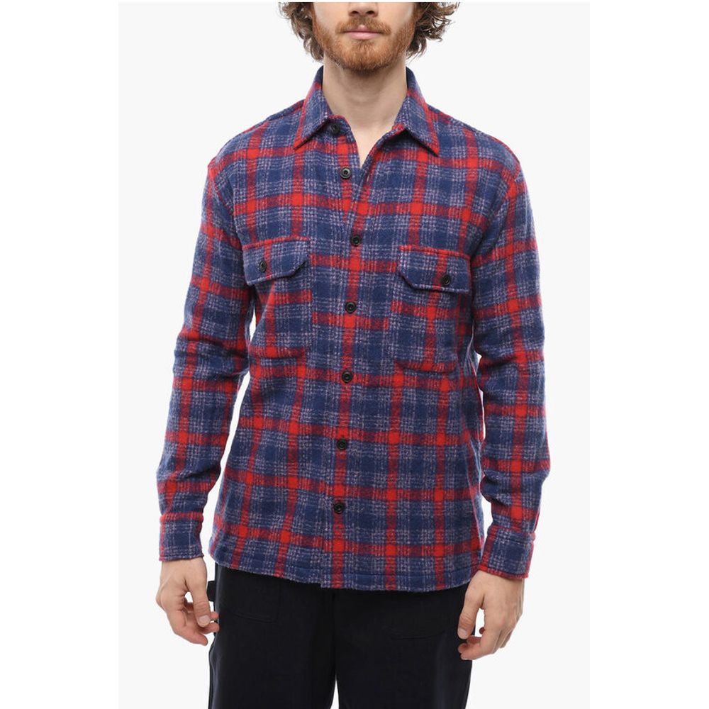 Destin Utility Pockets WESTER COLOR Wool Blend Shirt