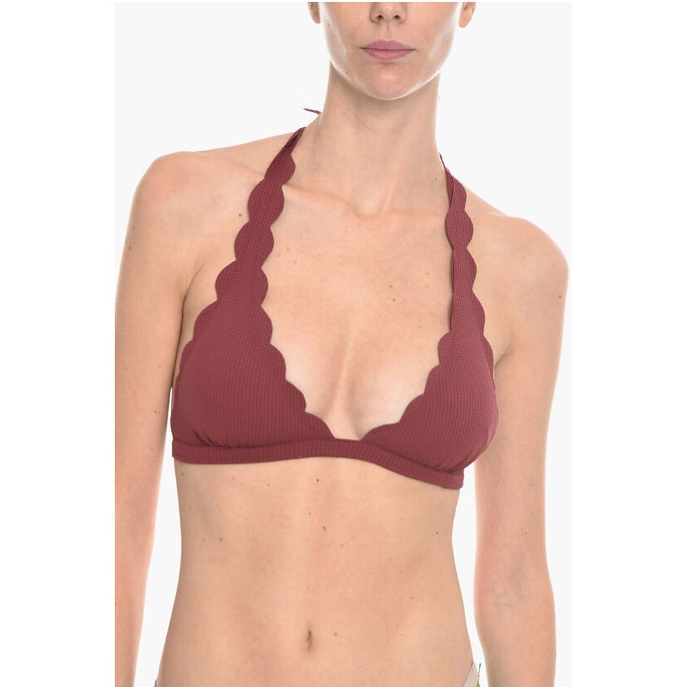 Marysia scalloped edges SPRING Triangle Bikini Top