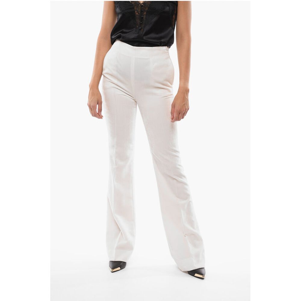Ermanno Scervino Chenille Palazzo Pants with Side Zip