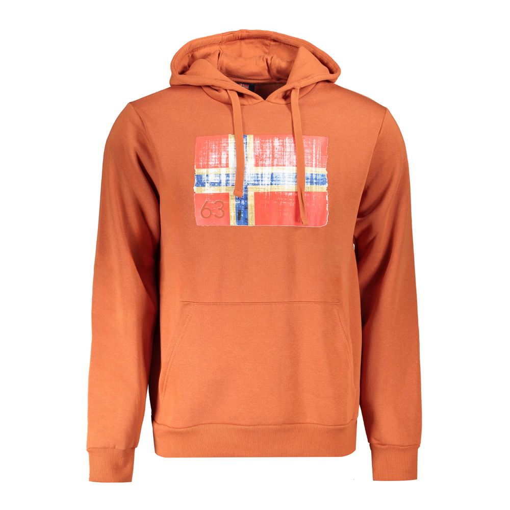 Norway 1963 Brown Cotton Ανδρικό πουλόβερ