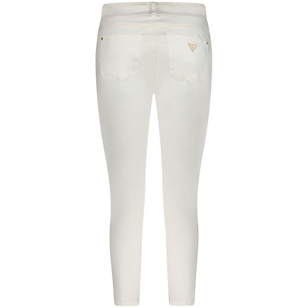 Γυναικεία τζιν Guess Jeans Λευκό βαμβακερό