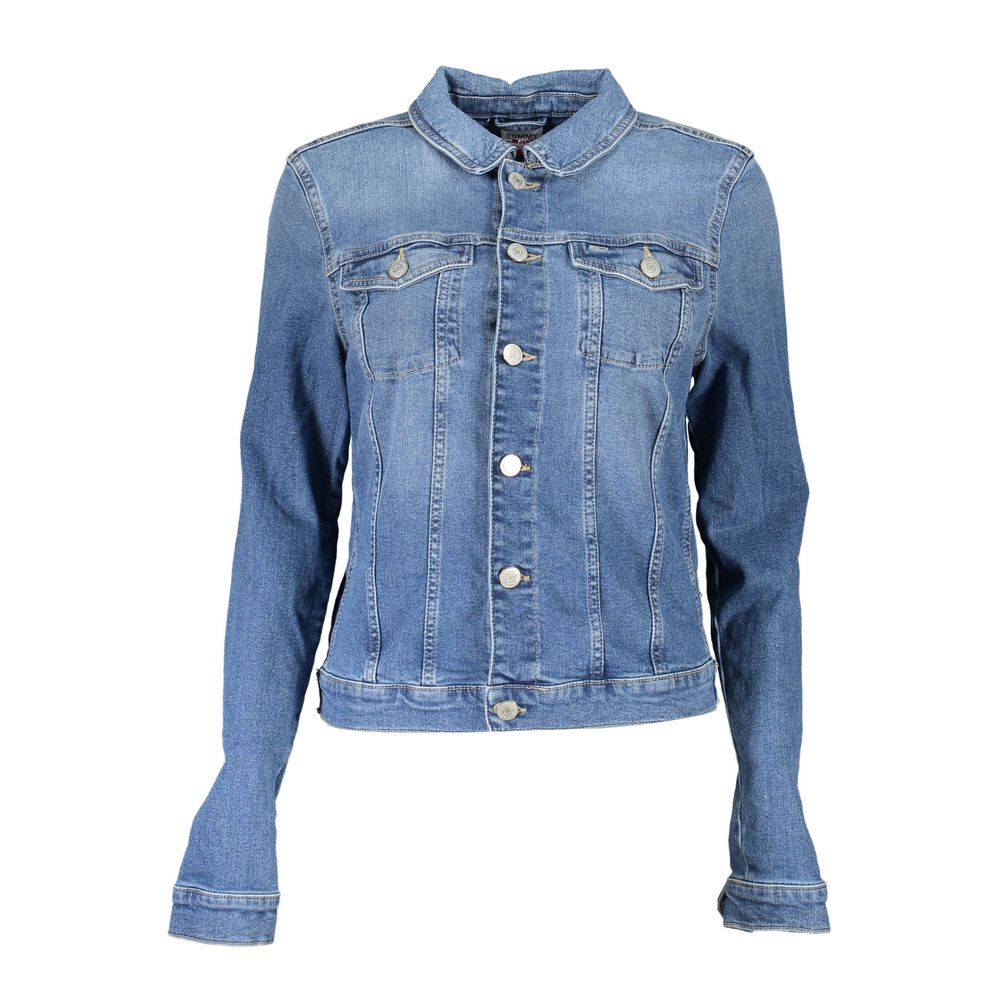 Tommy Hilfiger Blue Cotton Jackets & Coat