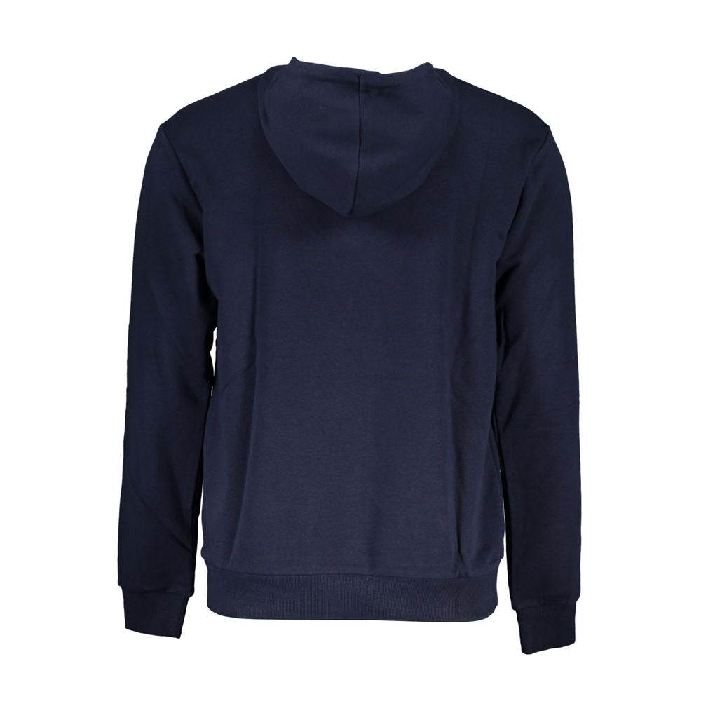 Φούτερ Fila Blue Cotton Blend με κουκούλα
