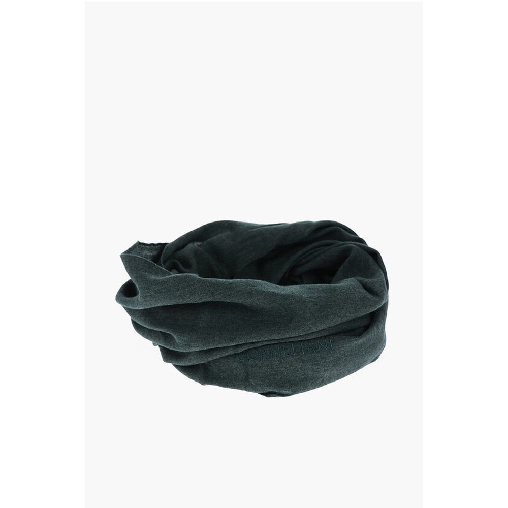 Corneliani Solid Color Virgin Wool and Silk Scarf