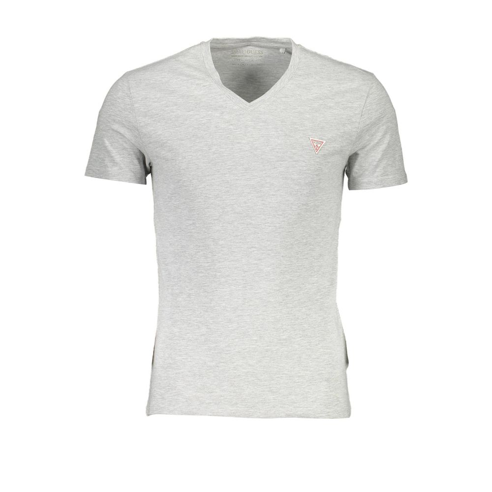 Ανδρικό μπλουζάκι Guess Jeans Grey Cotton