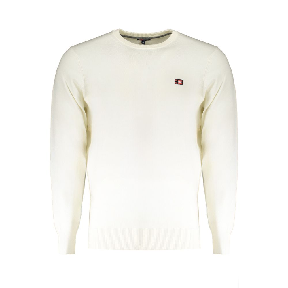 Νορβηγία 1963 White Wool Ανδρικό πουλόβερ