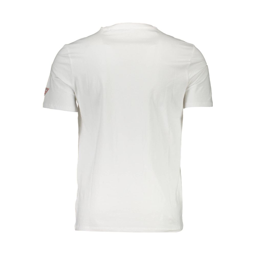 Ανδρικό μπλουζάκι Guess Jeans White Cotton