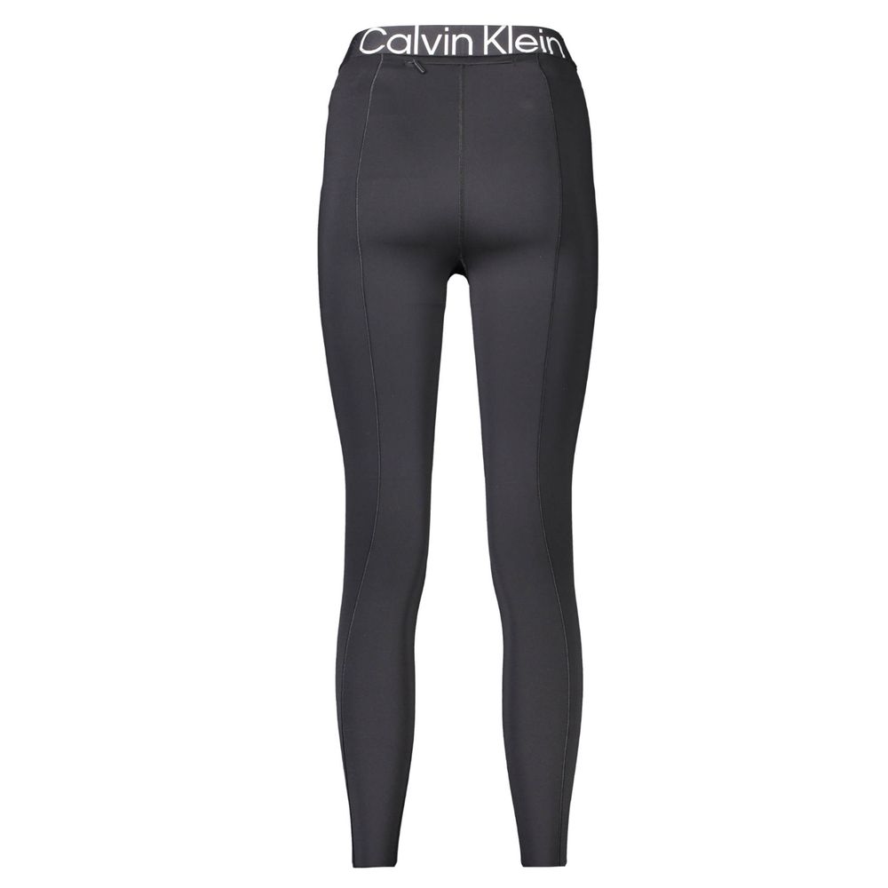 Γυναικείο κολάν Calvin Klein μαύρο πολυεστέρα