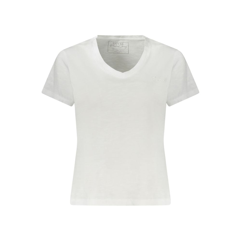Γυναικείο μπλουζάκι Guess Jeans White Cotton
