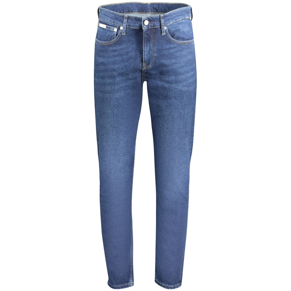Calvin Klein Blue Cotton Ανδρικά Jean