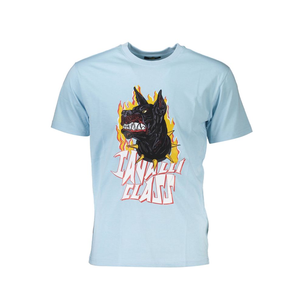 Cavalli Class Blue Cotton T-Shirt