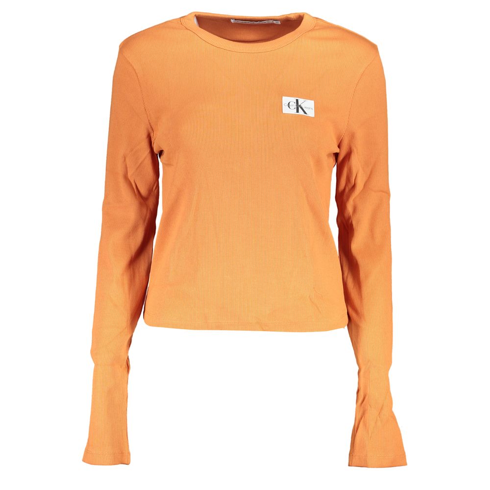 Calvin Klein Orange Cotton Tops & T-Shirt