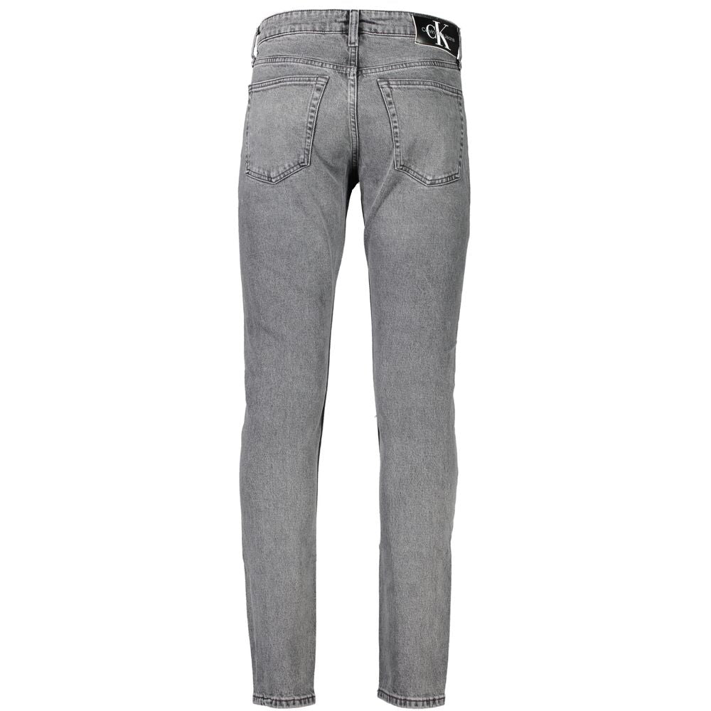 Calvin Klein Grey Cotton Jeans &amp; Pant