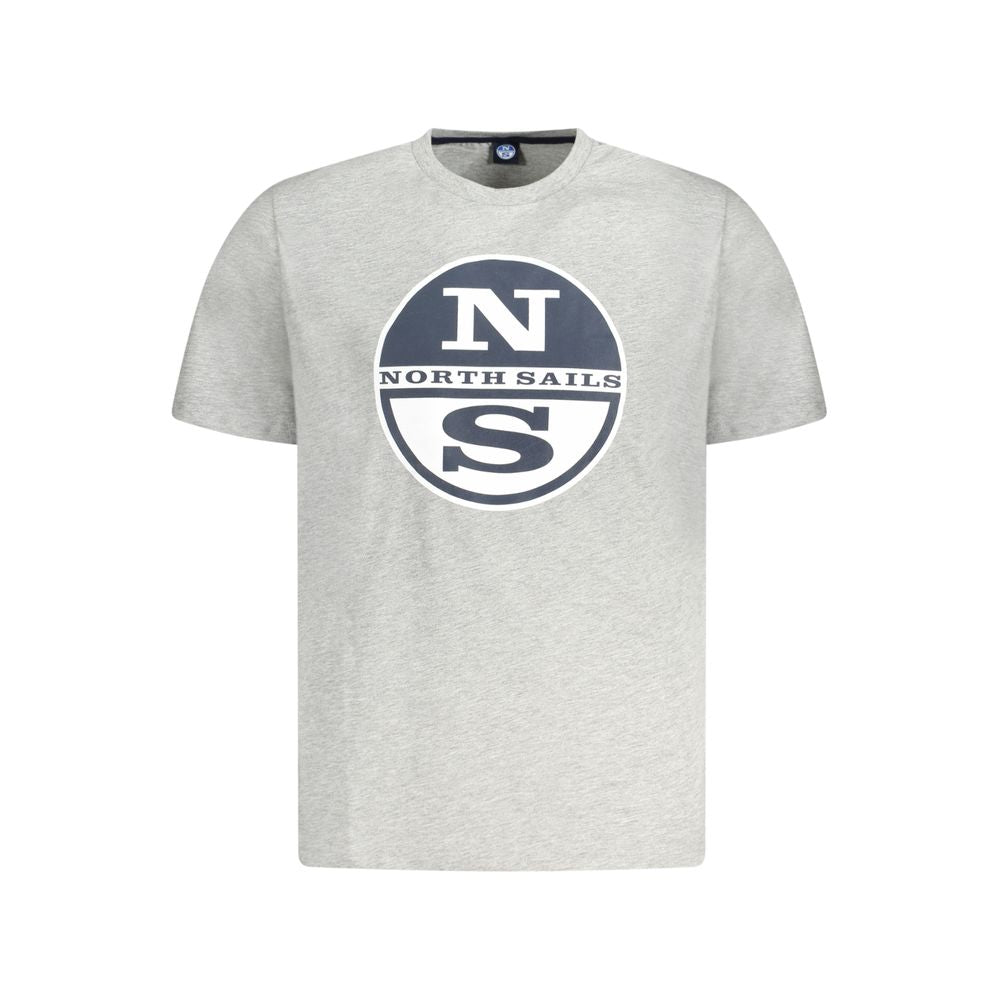 Ανδρικό μπλουζάκι North Sails Grey Cotton