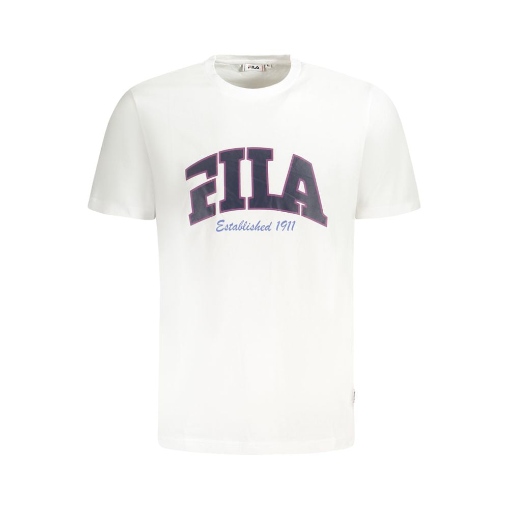 Ανδρικό μπλουζάκι Fila White Cotton