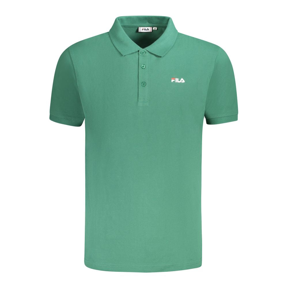 Ανδρικό μπλουζάκι πόλο Fila Green Cotton