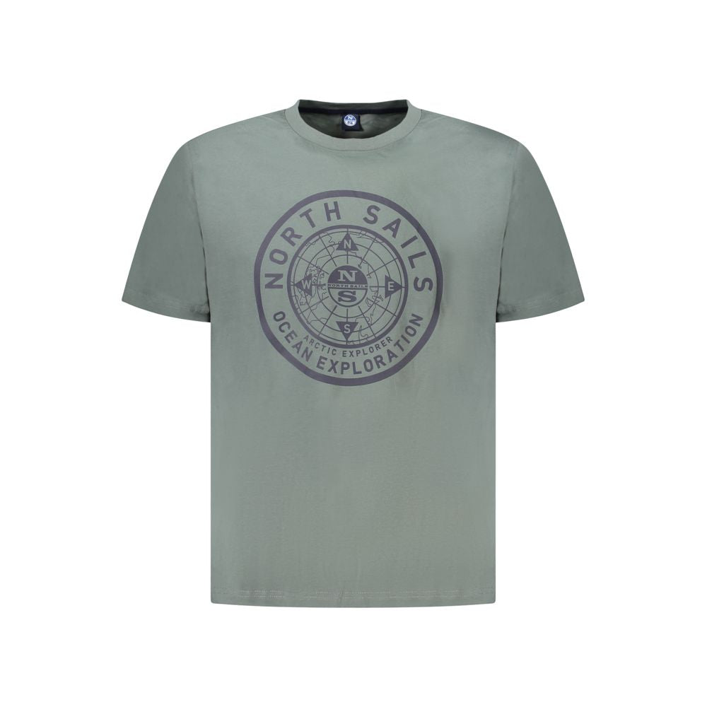 Ανδρικό μπλουζάκι North Sails Green Cotton