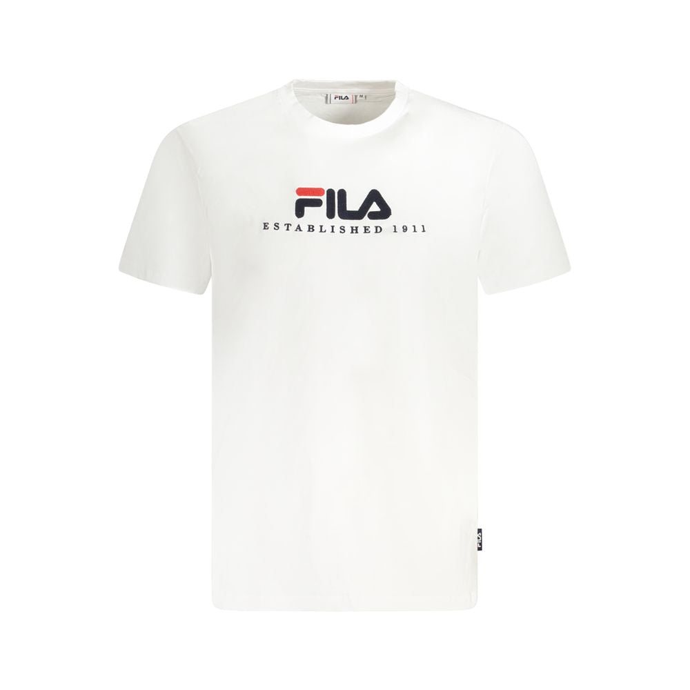 Μπλουζάκι Unisex από λευκό βαμβάκι Fila