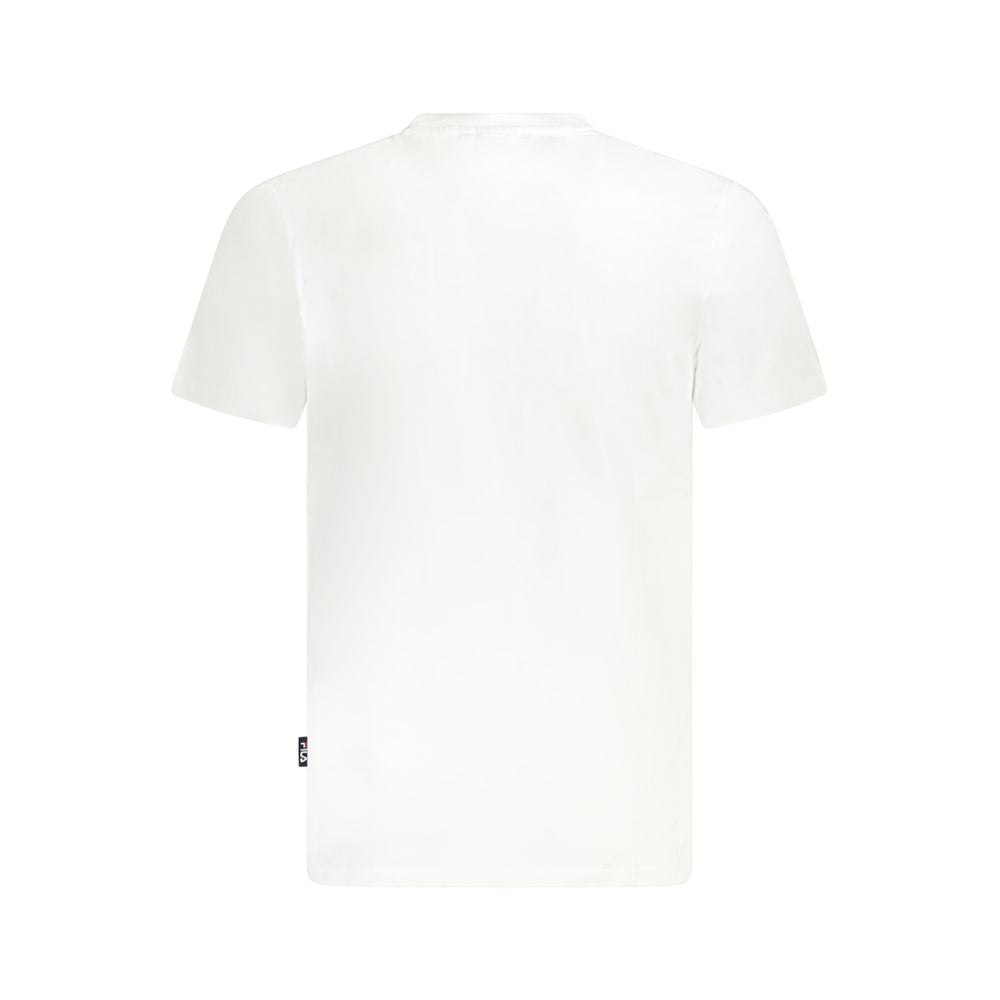 Μπλουζάκι Unisex από λευκό βαμβάκι Fila