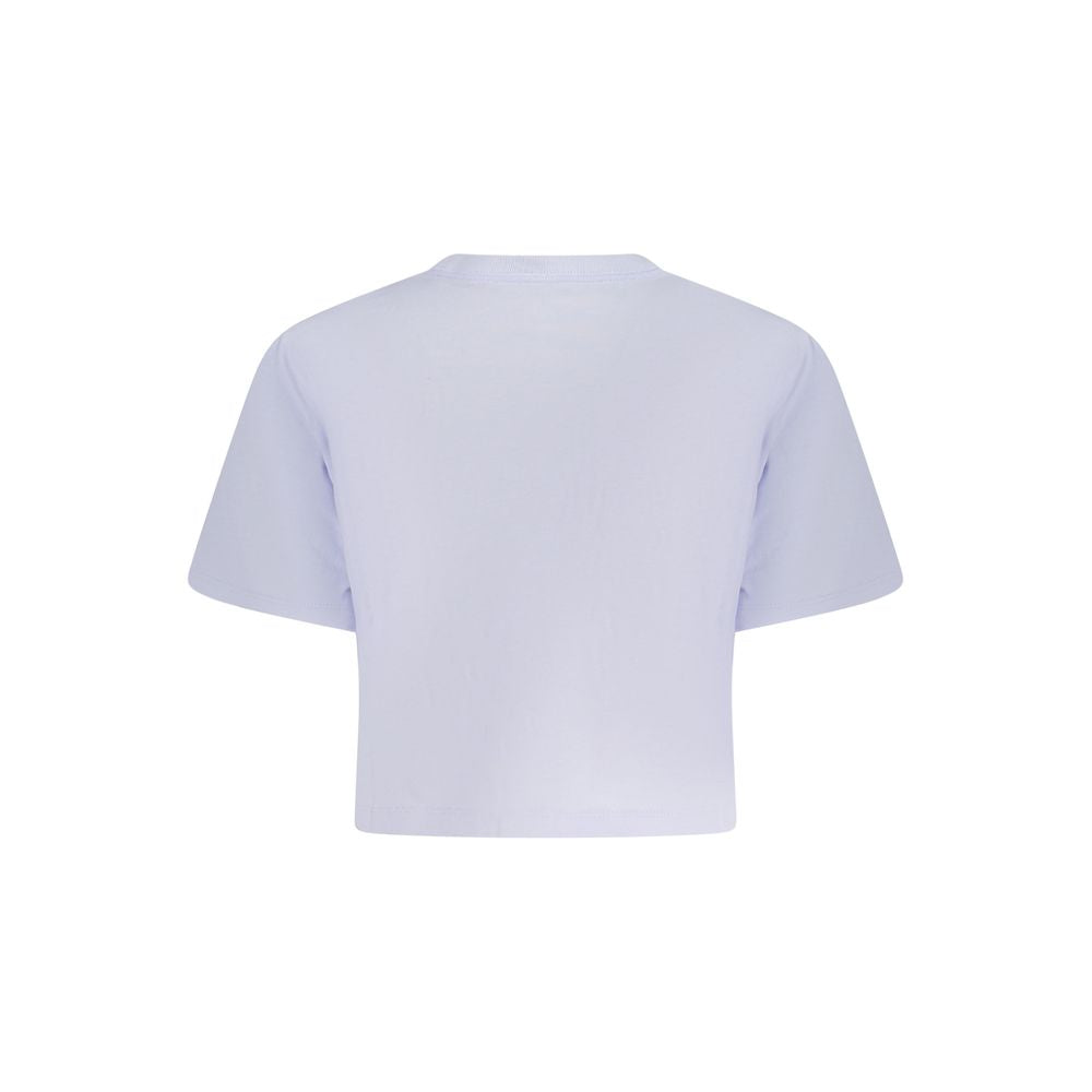 Converse Purple Cotton Women T-Shirt