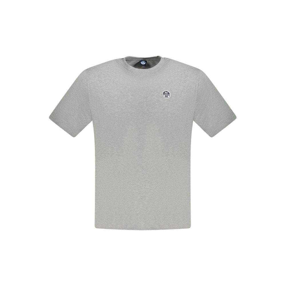 Ανδρικό μπλουζάκι North Sails Grey Cotton