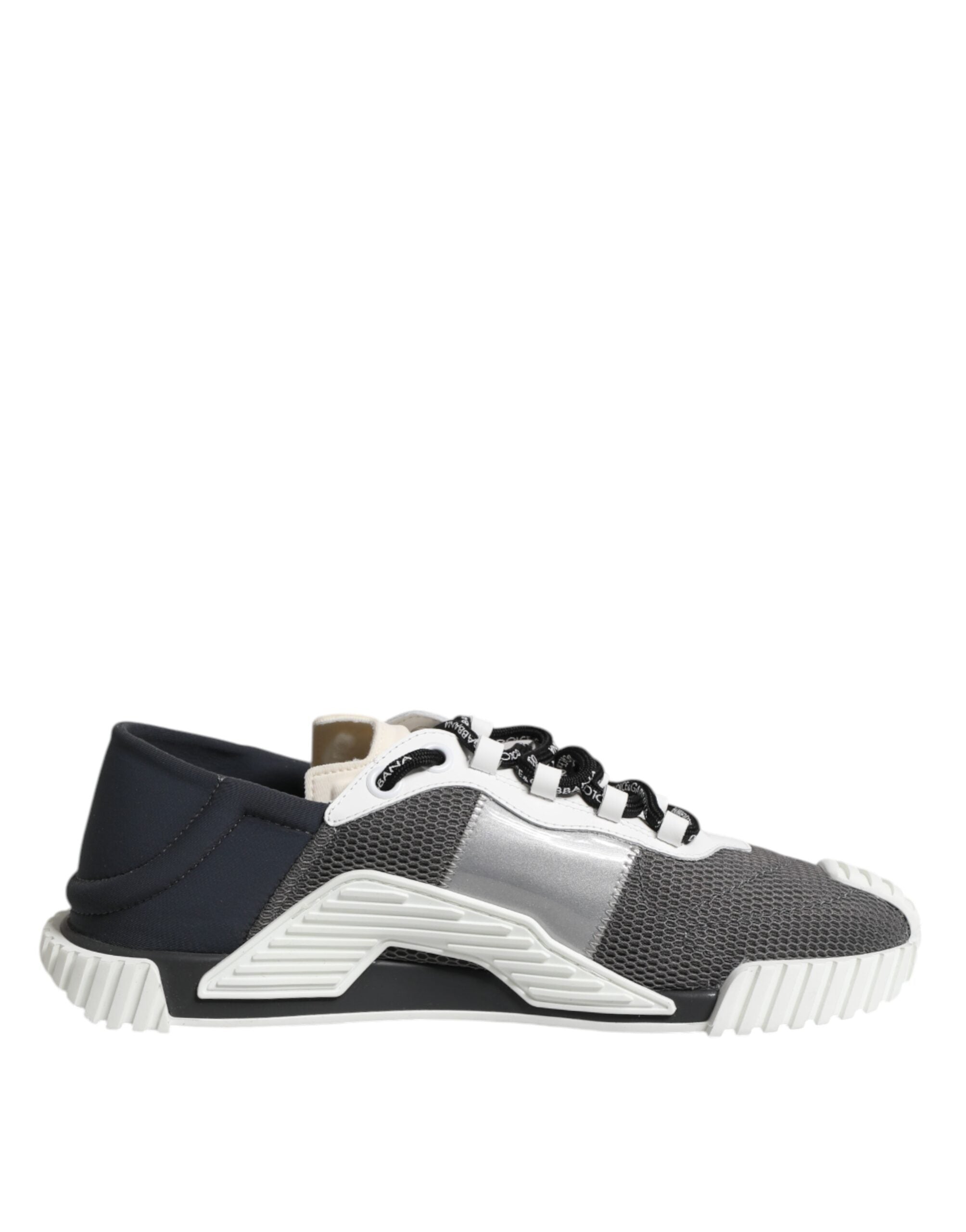 Dolce & Gabbana Gray Lace Up Low Top NS1 Sneakers Shoes