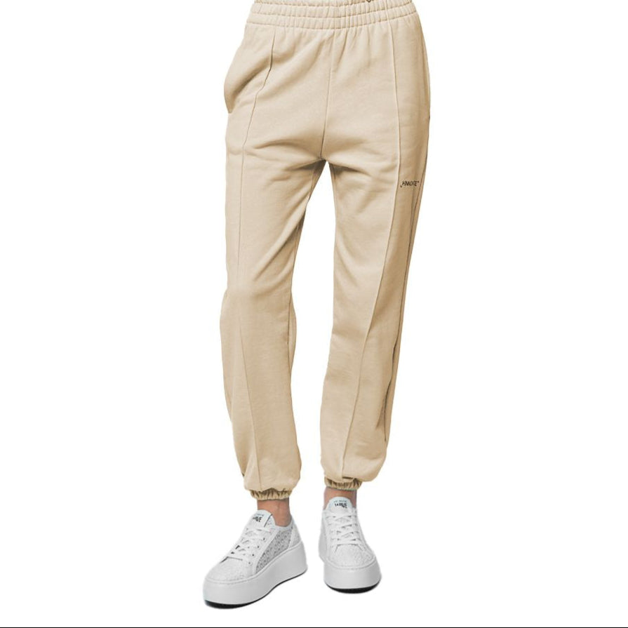 Hinnominate Beige Cotton Women Sweatpant
