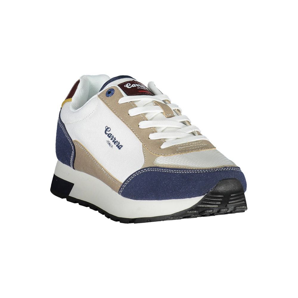 Carrera White Polyester Sneaker