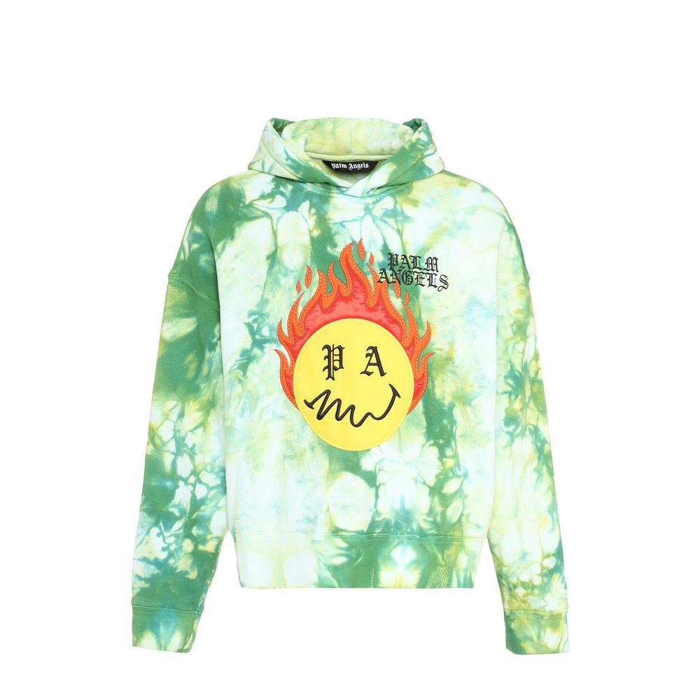 Palm Angels Hoodie Patch Sweatshirt