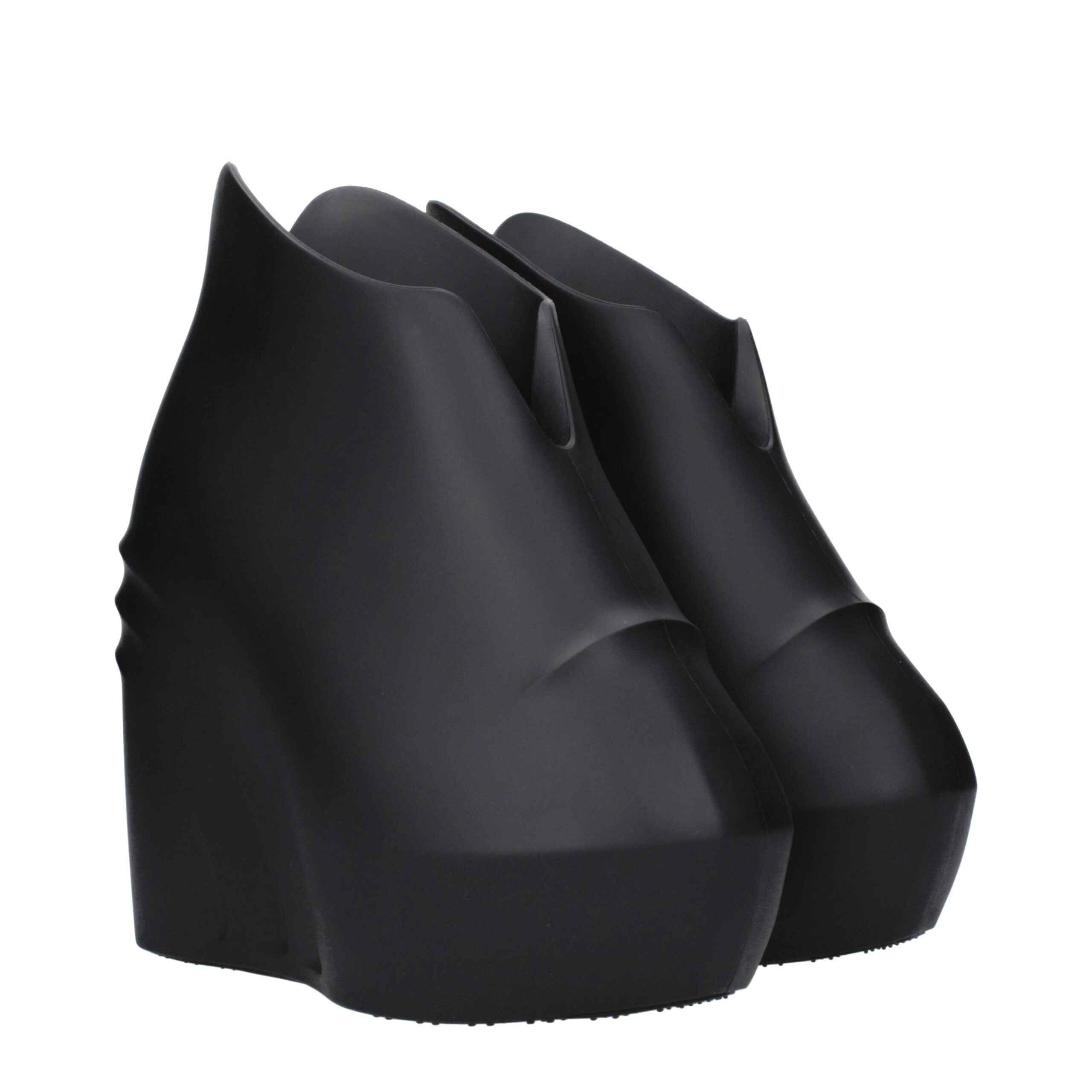 Givenchy Black Cotton Wedges Sandals