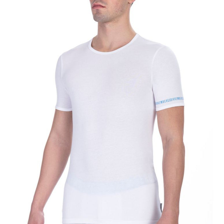 Bikkembergs White Cotton Men's T-Shirt