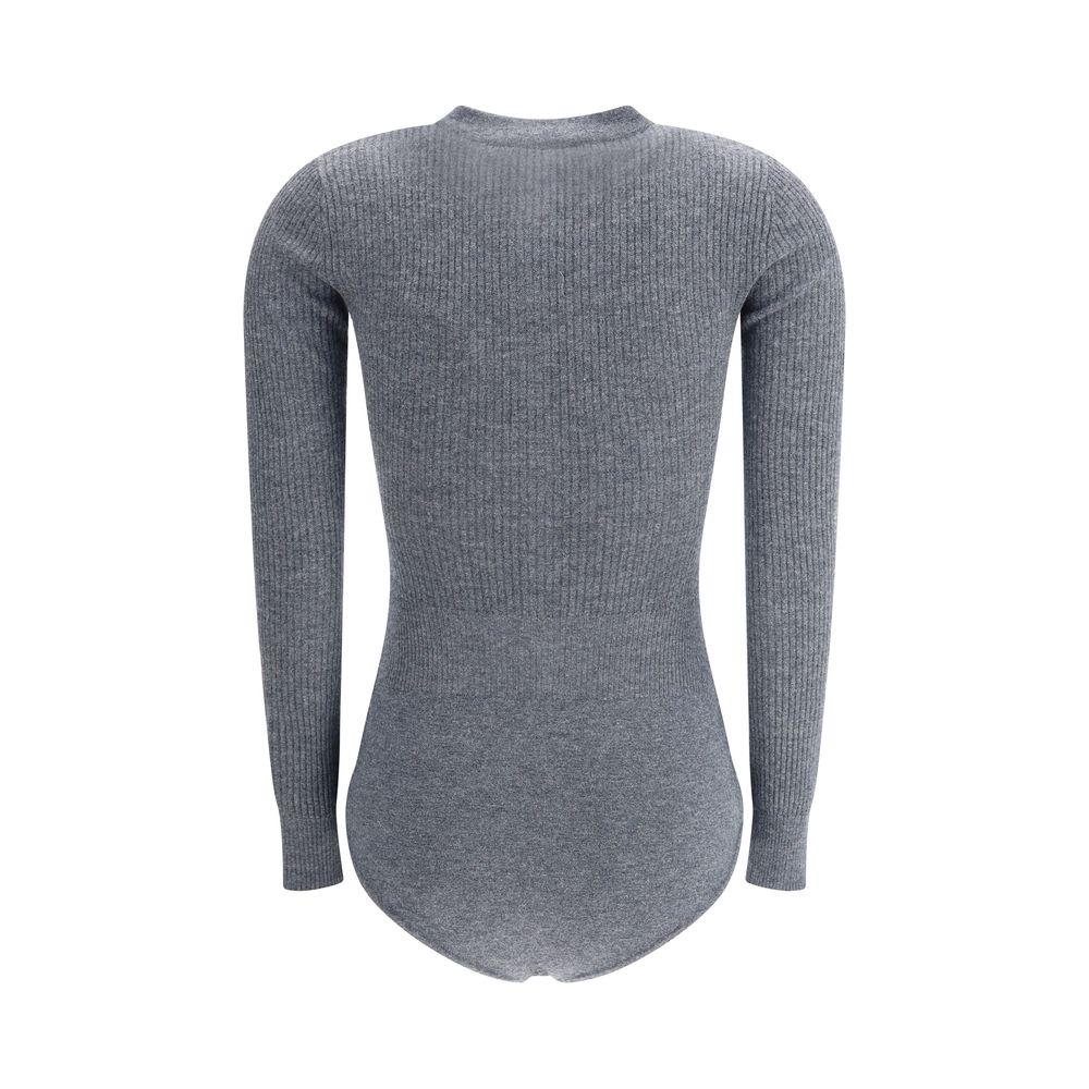Self-Portrait Long-sleeved wool Bodysuit